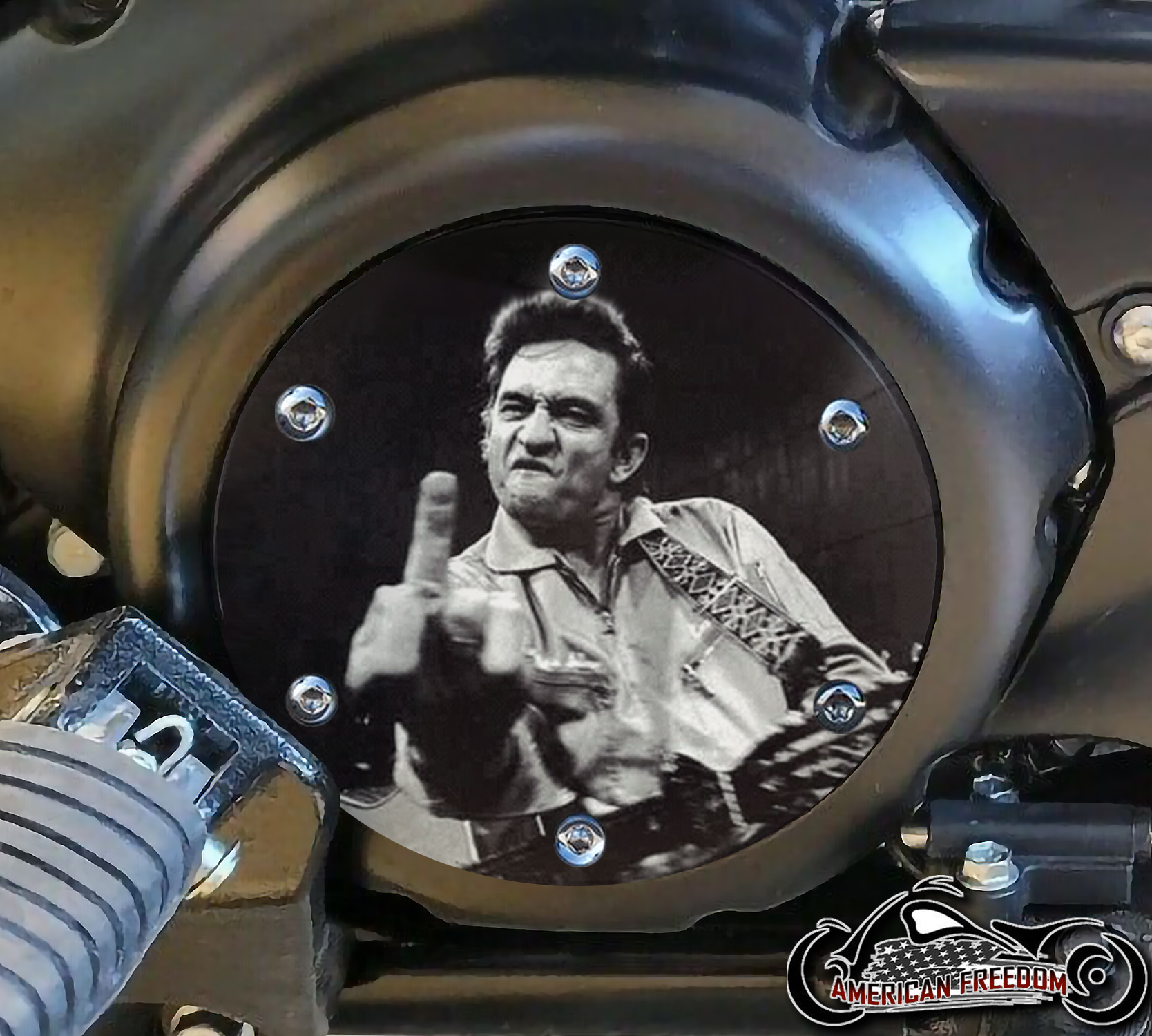 SUZUKI M109R Derby/Engine Cover - Johnny Cash